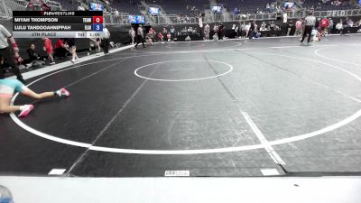 105.6-114.9 lbs 5th Place - Miyah Thompson, Team Of Hard Knox vs Lulu Tahdooahnippah, Elgin Wrestling