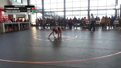 120 lbs Champ. Round 1 - Camden Meyer, Mount Vernon Wrestling Club vs Isaac Lucero Jr, Big Game Wrestling Club