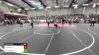 66 lbs Consi Of 8 #2 - Joziah Herrera, Valley Bad Boys vs Dean Simpson, Durango Wrestling Club