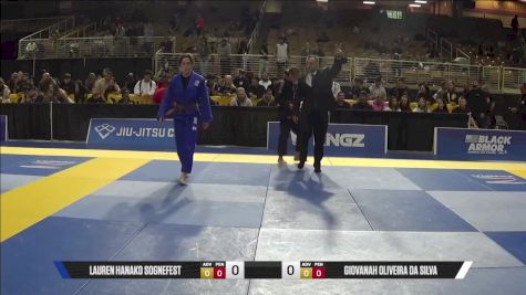 Giovanah Oliveira Da Silva vs Lauren Hanako Sognefest 2025 Pan Jiu Jitsu IBJJF Championship