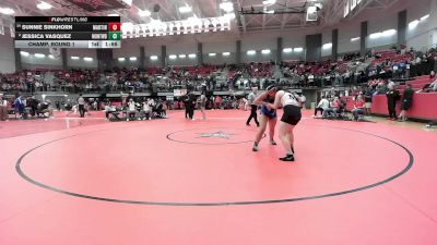 155 lbs Champ. Round 1 - Jessica Vasquez, El Paso Montwood vs Sunnie Sinkhorn, Arlington Martin