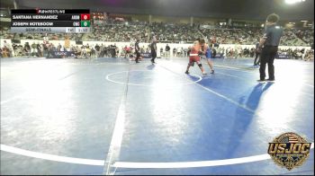 120 lbs Semifinal - Santana Hernandez, ARDMORE TAKEDOWN CLUB vs Joseph Noteboom, Cowboy Wrestling Club