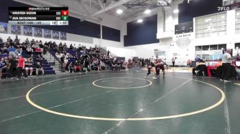 140 lbs Semifinal - Kristen Dizon, Corona vs Ava McGowan, Eleanor Roosevelt