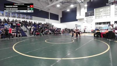 140 lbs Semifinal - Kristen Dizon, Corona vs Ava McGowan, Eleanor Roosevelt