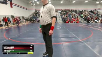 132 lbs Cons. Round 3 - Haley Pitts, Katy (Girls) vs Laylla Liles, Allen Blue (Girls)