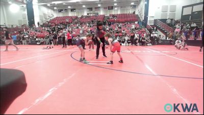 52 lbs Consolation - Westen Winterhalter, Ponca City Wildcat Wrestling vs Kyllie Gwinn, Buck Pride Wrestling