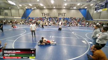 73 lbs Semifinal - Naelah Naki, Westlake vs Emiliano Colunga, Team Pride Academy