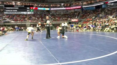 3A-144 lbs 7th Place Match - Trenton Byers, Council Bluffs Abraham Lincoln vs Duncan Harn, Bettendorf