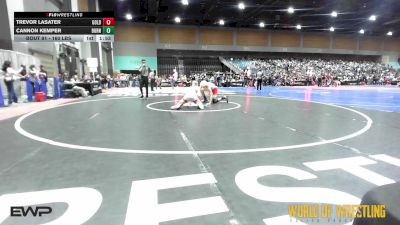 160 lbs Round Of 16 - Trevor Lasater, GOLD BEACH PANTHERS vs Cannon Kemper, Burns Oregon