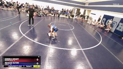 68 lbs Round 5 (6 Team) - Annika Grady, Nevada Elite vs Reagan Elton, Utah 2