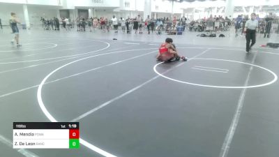 116 lbs Round Of 32 - Antonio Mendia, Poway Elite vs Zane De Leon, Rancho Bernardo WC