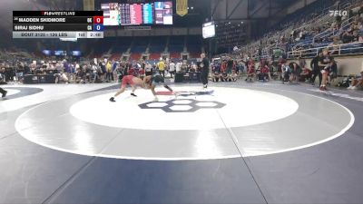 126 lbs Champ. Rd Of 16 - Madden Skidmore, OK vs Siraj Sidhu, CA