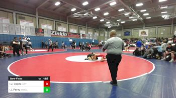 132 lbs Semifinal - Jeff Lopez, Clovis West vs Jacob Perez, Monache
