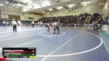 157 lbs 5th Place Match - Anthony Maldonado, Rim Of The World vs Joseph Contreras, Walnut