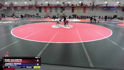 116 lbs Semifinal - Janessa George, North Central (IL) vs Icart Galumette, Campbellsville University