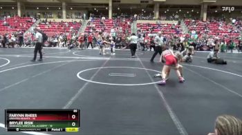 85 lbs Round 3 (6 Team) - Farynn Rhees, Greater Heights vs Brylee Irsik, Nebraska Wrestling Academy