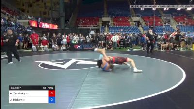 138 lbs Rnd Of 128 - Abraham Zaretsky, New Jersey vs Jaret Hickey, Oregon