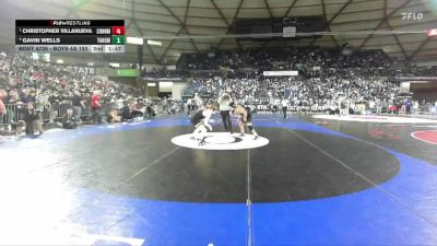 Boys 4A 150 lbs Semifinal - Christopher Villanueva, Sunnyside vs Gavin Wells, Tahoma