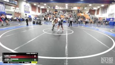 157 lbs Cons. Round 5 - Luke Chavez, Rosemead vs Amen Johnson, Laguna Hills