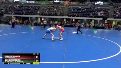 85 lbs Quarterfinal - Parker Wingen, Legends Of Gold vs Quinn Meredith, Victory School Of Wrestling