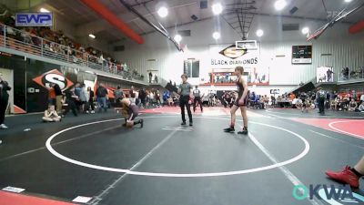 132 lbs Rr Rnd 5 - Bryce Cox, Sallisaw Takedown Club vs Benji Sanchez, Eufaula Ironheads Wrestling Club