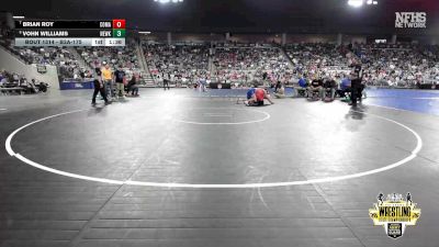 B3A-175 lbs Cons. Round 1 - Vohn Williams, Newkirk vs Brian Roy, Comanche