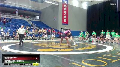 125 lbs Semis & 3rd Wb (16 Team) - Esperanza Huitron, Greenbrier vs Arrie Battle, Jordan