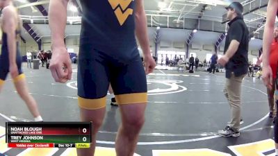 165 lbs Cons. Round 3 - Trey Johnson, West Virginia vs Noah Blough, Unattached Lake Erie