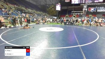 145 lbs Cons 32 #2 - Ryan Rios, California vs Gable Gross, Missouri