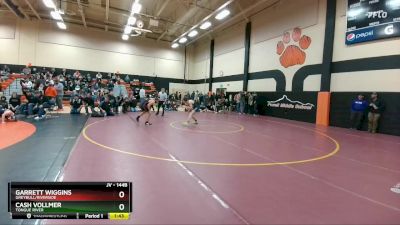 144B Round 4 - Garrett Wiggins, Greybull/Riverside vs Cash Vollmer, Tongue River