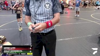 49 lbs Quarterfinals (8 Team) - Jeffrey Lutes, Ragin Raisins WC vs Kinsley Kothenbeutel, The Funky Singlets