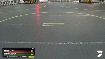 49 lbs Quarterfinals (8 Team) - Ryder Clay, Ares Red vs Caden Lester, Belding Orange