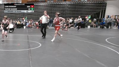 105 lbs Round 1 (8 Team) - Liam Stewart, Capital City WC vs Taitum Sasser, Crossroads Wrestling