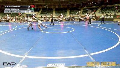 100 lbs Consi Of 8 #2 - Royce Hernandez, TEAM PRIDE ACADEMY vs Rocco Cartalino, Choose Hard Wrestling Academy