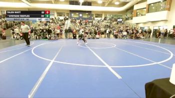 98 lbs Cons. Round 3 - Talen Watt, Riverton vs Stetson Teeples, Payson