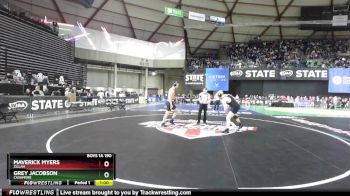 Boys 1A 190 lbs Cons. Semi - Grey Jacobson, Cashmere vs Maverick Myers, Zillah
