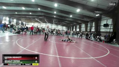 125 lbs Cons. Round 2 - Bradley Patino, Grantsville Wrestling Club vs Kayson Memmott, JWC