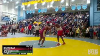 285 lbs Quarterfinal - Stephen Goodman, St Elizabeths vs Chijioke Eule, Smyrna H S