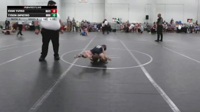 56 lbs Round 3 (8 Team) - Tyson DiPietro, Neighborhood Wrestling vs Evan Yutko, Mat Assassins Black