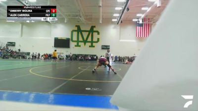 150 lbs Semifinal - Alek Carrera, Poly/Long Beach vs Dimetry Molina, Esperanza