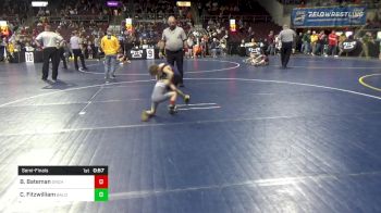 41 lbs Semifinal - Brock Bateman, Orchard W.C. vs Cole Fitzwilliam, Baldwin