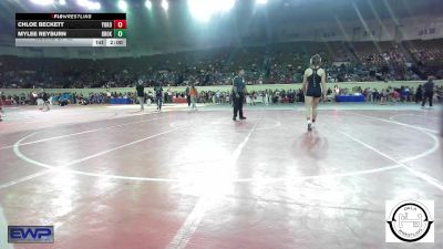 143 lbs Round Of 32 - Chloe Beckett, Yukon Middle School Girls vs Mylee Reyburn, Broken Arrow Girls Junior High