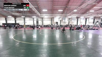 132 lbs Consi Of 8 #2 - Braylon Carman, None vs Tyler Mistrot, West Springfield