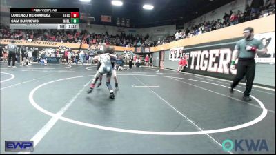 70 lbs Rr Rnd 1 - Lorenzo Hernandez, Lone Grove Takedown Club vs Sam Burrows, Noble Takedown Club