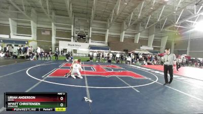 120 lbs Cons. Round 4 - Uriah Anderson, Delta vs Wyatt Christensen, Syracuse