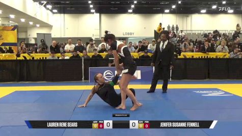 Jenifer Susanne Fennell vs Lauren Rene Sears 2025 World IBJJF Jiu-Jitsu No-Gi Championship
