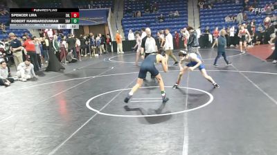 132 lbs Consi Of 32 #2 - Spencer Lira, Salem, NH vs Robert Hambardzumian, Xaverian