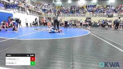 49 lbs Quarterfinal - Yareth Ramirez, Hutchinson vs Zola Smith, HBT Grapplers