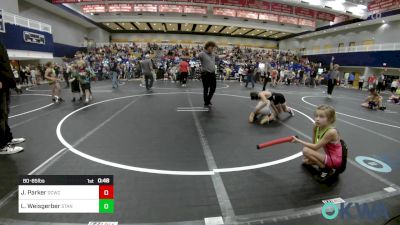 80-85 lbs 3rd Place - Jett Parker, Deer Creek Wrestling Club vs Lars Weisgerber, Standfast