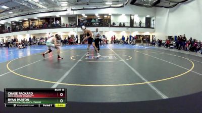 141 Freshman/Soph Champ. Round 1 - Ryan Parton, Jamestown Community College vs Chase Packard, Siena Heights University